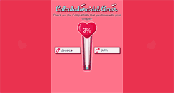 Desktop Screenshot of calculatoroflove.com